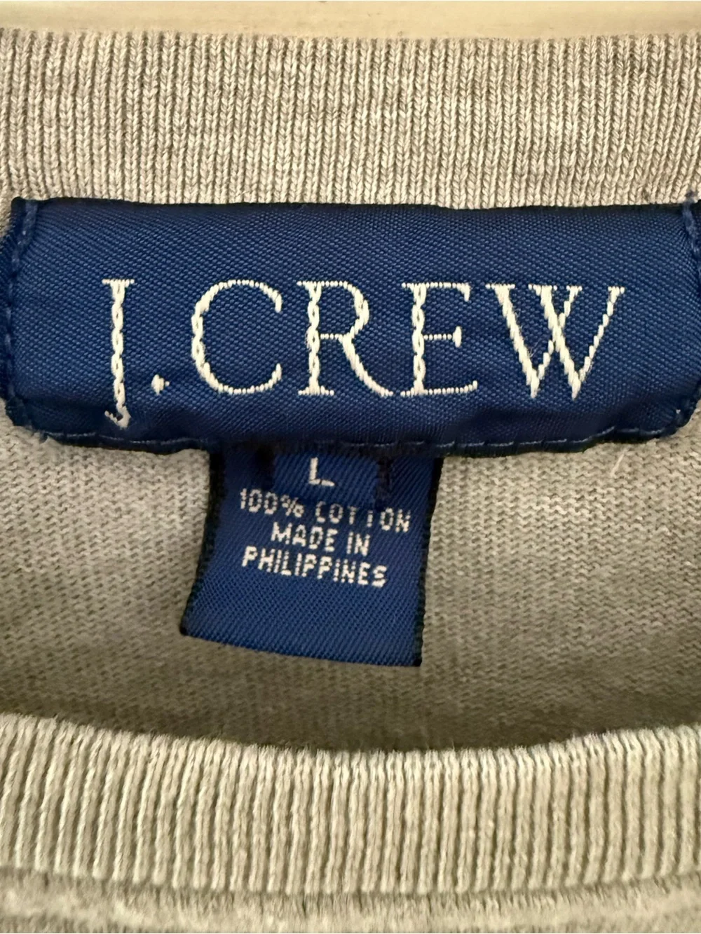 J. Crew Grey Cotton Long Sleeve Shirt